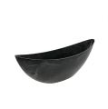 Floristik24 Plastikschiffchen Anthrazit oval 39cm x 12,5cm H13cm, 1St