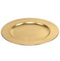 Plastikteller Ø33cm Gold mit Blattgold-Effekt | Floristik24.ch