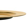 Plastikteller Ø33cm Gold mit Blattgold-Effekt | Floristik24.ch