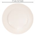 Teller rund Kunststoff 17 cm Apricot Dekoration 6er-Set | Floristik24.ch
