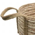 Floristik24 Rattankorb Natur/Braun Ø40/32/26cm 3St