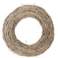 Floristik24 Dekokranz aus Rattan Weiss gewaschen 50 cm für kreative Gestaltung