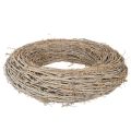Dekokranz aus Rattan Weiss