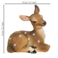 Reh Deko Rehkitz Figur liegend