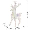 Rentier Anhänger Acryl 14cm 4er-Set für Weihnachtsdekoration | Floristik24.ch