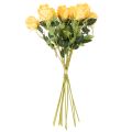Künstliche gelbe Rosen 62 cm