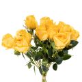Künstliche gelbe Rosen 62 cm