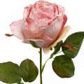Floristik24 Deko-Rose Rosa, Blumendeko, Kunstrose L74cm Ø7cm