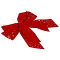 Floristik24 Rote Schleife Weihnachten Sterne Dekoschleife Outdoor 21cm