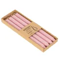 Rustic Stabkerzen durchgefärbt Rosa 350 x 28 mm 4 Stück | Floristik24.ch