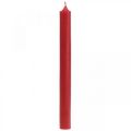 Floristik24 Rustic Kerzen Hohe Stabkerzen durchgefärbt Rot 350/28mm 4St
