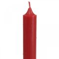 Floristik24 Rustic Kerzen Hohe Stabkerzen durchgefärbt Rot 350/28mm 4St