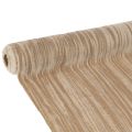 Floristik24 Tischläufer Crushed Velvet Beige Polyester 25 cm x 2 m