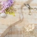 Geschenkband Samtband Beige 20mm 10m für Verpackung und Dekoration | Floristik24.ch