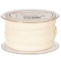 Samtband Creme 10mm auf Rolle
