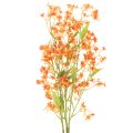 Floristik24 Kunstblume Orchideenzweig 110cm Orange Set aus 3 Stück für Dekoration