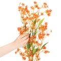 Kunstblume Orchideenzweig 110cm Orange Set aus 3 Stück für Dekoration | Floristik24.ch