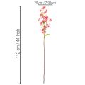 Künstlicher Blütenzweig Oncidium Orchideen 112cm Pink 3 Stück | Floristik24.ch