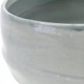 Floristik24 Schale aus Keramik, Pflanzgefäß gewellt, Keramikdeko oval Ø18,5cm H7,5cm