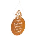 Floristik24 Schild aus Metall mit Spruch und Vogelmotiv – Rostoptik, 30×40 cm, für Innen- und Aussenbereich