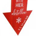 Floristik24 Dekoschild zum Hängen Weihnachtsmann Weihnachtsdeko 30×60cm