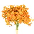 Floristik24 Künstliches Schleierkraut orange Kunststoffzweige 30 cm 10 Stück