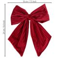 Samtschleifen Rot und Burgunderrot 24 cm Set mit Aufhängung | Floristik24.ch