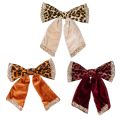 Floristik24 Schleifen-Set mit Leopardenmuster, 20 cm, 3 Stück, Dekoration für Innenräume