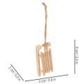 Deko-Schlitten aus Holz zum Aufhängen 6 cm natur, 6 Stück | Floristik24.ch