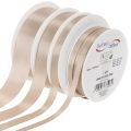 Taftband Beige 50 m Verschiedene Breiten für Dekoration | Floristik24.ch