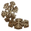 Floristik24 Schneeflocke Gold Weihnachtsdeko Ø4cm 48St