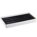 Schwarze Kerzen Durchgefärbt Stabkerzen 34x300mm 4 St | Floristik24.ch