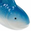 Schwimmfische Blau/Grün Keramik 16cm 2St