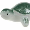 Floristik24 Schwimmende Keramik-Schildkröte Grün 11,5cm 1St