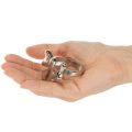 Serviettenring Schleifenmotiv Metall glänzend Silber 5cm 4er Set | Floristik24.ch