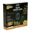 Floristik24 Solar Gartenleuchte Grün 22cm mit 25LEDs Warmweiß