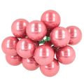 Weihnachtskugeln am Draht Set 140 Stück, Glas glänzend, 20 mm, Rot/Hellrosa/Rosa, Innenbereich | Floristik24.ch