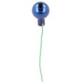 Mini Weihnachtskugeln Blau 20mm aus Glas mit Draht, 140 Stück | Floristik24.ch
