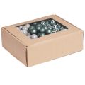 Spiegelbeeren Weihnachten Grün Perlmuttgrau Ø20mm 140 St | Floristik24.ch