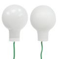 Spiegelbeeren Ø2cm Weiß matt, glänzend 140St | Floristik24.ch