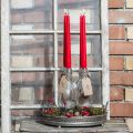 Spitzkerzen aus Wachs 250 x 23 mm Rubinrot, 12er-Set | Floristik24.ch