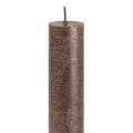 Stabkerzen durchgefärbt Kupfer Metallic 34mm×240mm 4 St | Floristik24.ch