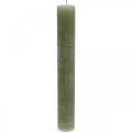 Floristik24 Durchgefärbte Kerzen Olivgrün Stabkerzen 34×240mm 4 St