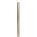 Floristik24 Stabkerzen durchgefärbt Hellgold 22×240mm 12 St