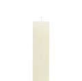 Stabkerzen durchgefärbt Creme 34mm x 240mm 4 St | Floristik24.ch