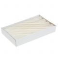 Stabkerzen durchgefärbt Creme 34mm x 240mm 4 St | Floristik24.ch