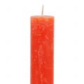 Stabkerzen durchgefärbt Orange 34mm x 300mm 4 St | Floristik24.ch