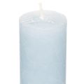 Stabkerzen aus Wachs hellblau 34x240mm 4er-Set für Innenbereiche | Floristik24.ch