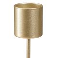 Stabkerzenhalter Gold Kerzenhalter zum Stecken 11cm 16 St | Floristik24.ch