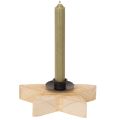 Holzstern Kerzenständer für